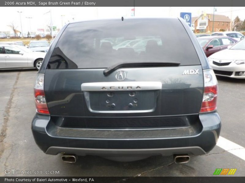 Sage Brush Green Pearl / Ebony 2006 Acura MDX