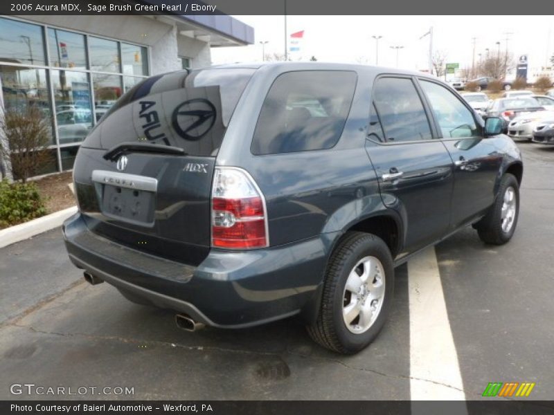 Sage Brush Green Pearl / Ebony 2006 Acura MDX