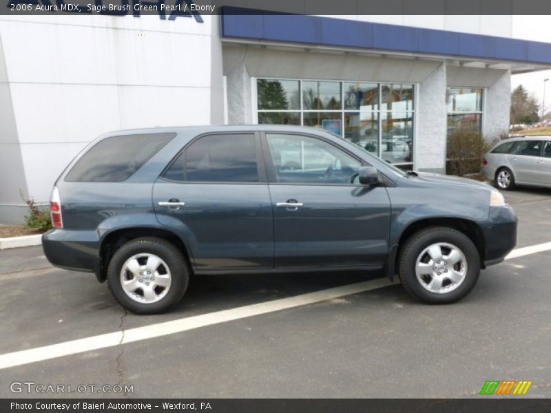 Sage Brush Green Pearl / Ebony 2006 Acura MDX