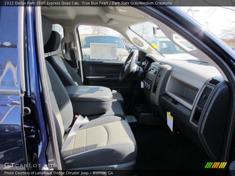 True Blue Pearl / Dark Slate Gray/Medium Graystone 2012 Dodge Ram 1500 Express Quad Cab