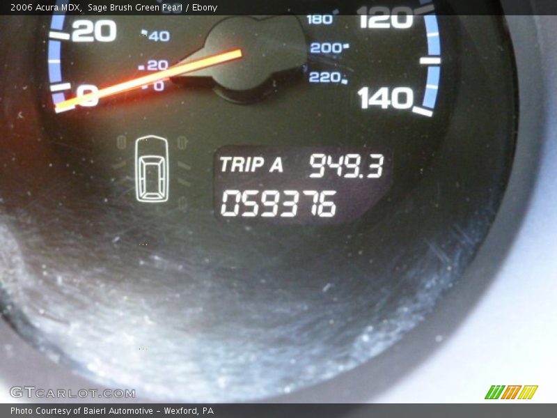 Sage Brush Green Pearl / Ebony 2006 Acura MDX