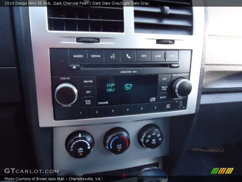 Dark Charcoal Pearl / Dark Slate Gray/Light Slate Gray 2010 Dodge Nitro SE 4x4