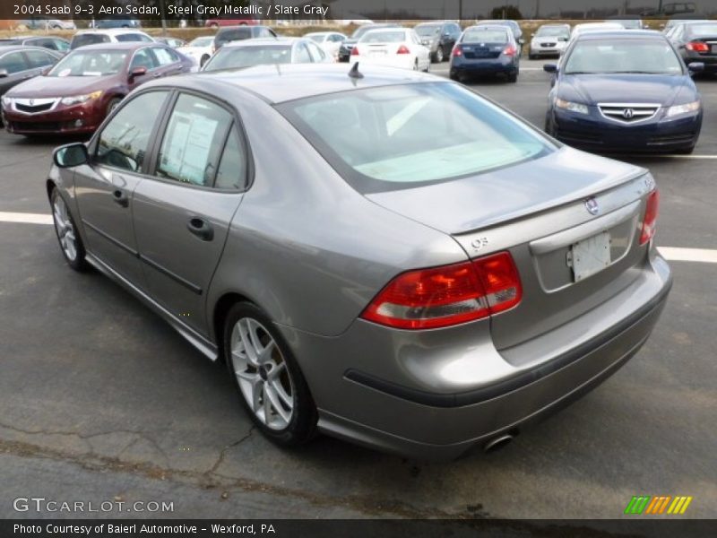 Steel Gray Metallic / Slate Gray 2004 Saab 9-3 Aero Sedan