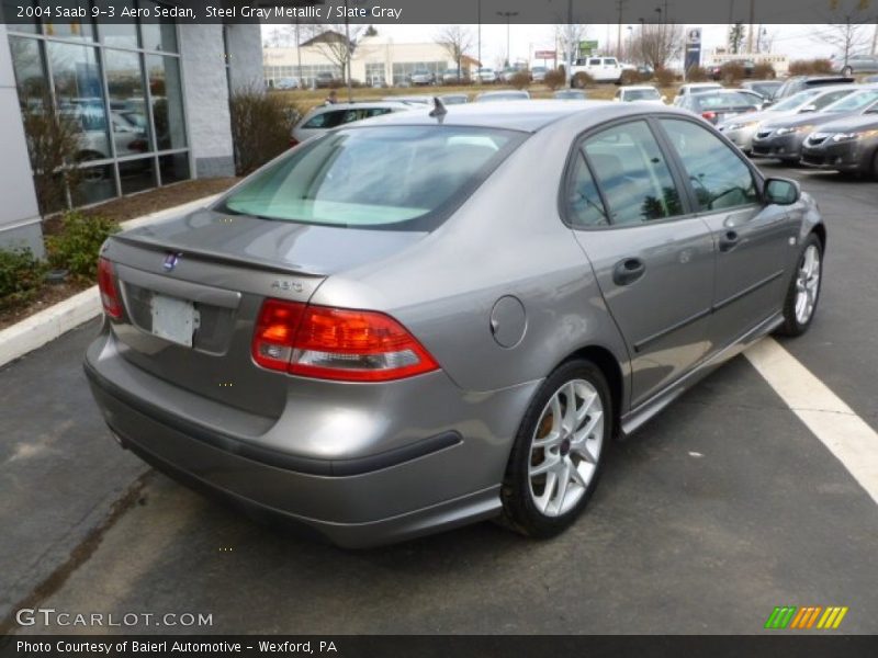 Steel Gray Metallic / Slate Gray 2004 Saab 9-3 Aero Sedan