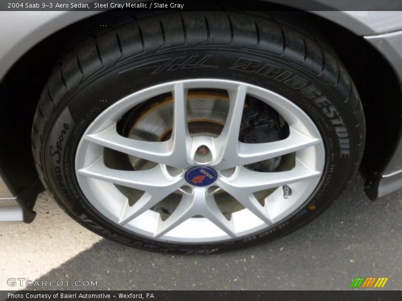 Steel Gray Metallic / Slate Gray 2004 Saab 9-3 Aero Sedan