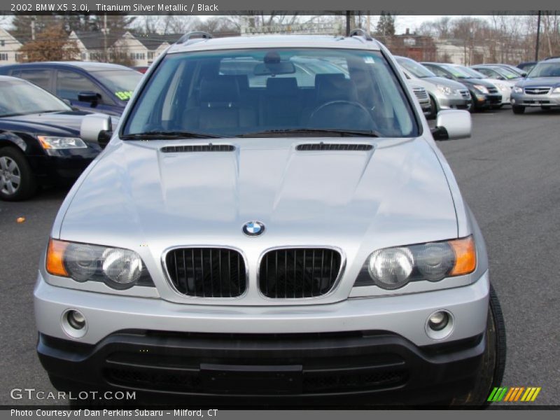 Titanium Silver Metallic / Black 2002 BMW X5 3.0i