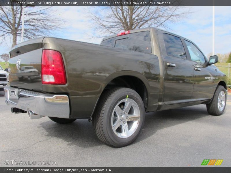 Sagebrush Pearl / Dark Slate Gray/Medium Graystone 2012 Dodge Ram 1500 Big Horn Crew Cab