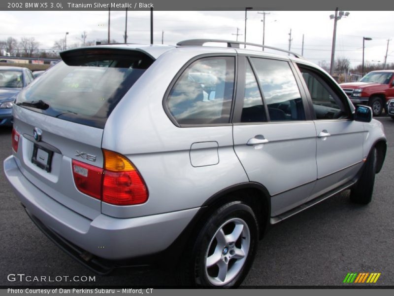 Titanium Silver Metallic / Black 2002 BMW X5 3.0i