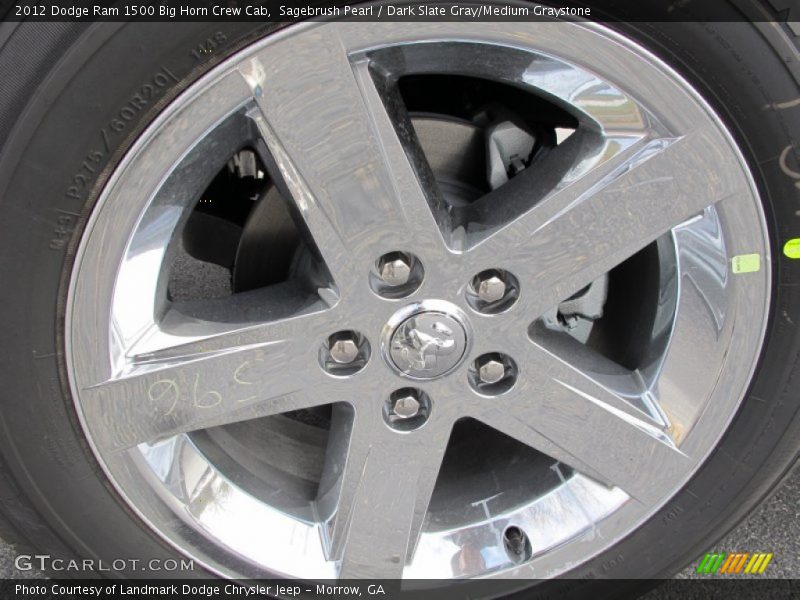 Sagebrush Pearl / Dark Slate Gray/Medium Graystone 2012 Dodge Ram 1500 Big Horn Crew Cab