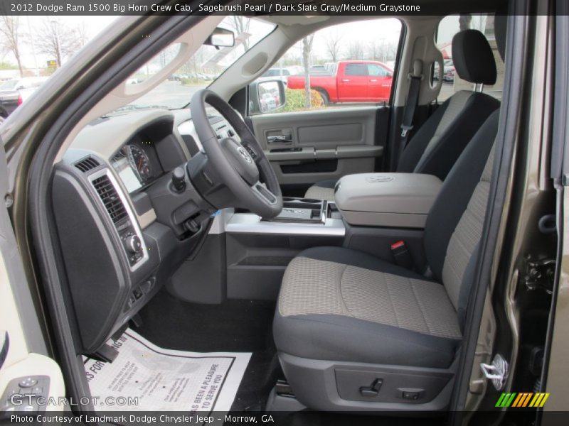 Sagebrush Pearl / Dark Slate Gray/Medium Graystone 2012 Dodge Ram 1500 Big Horn Crew Cab