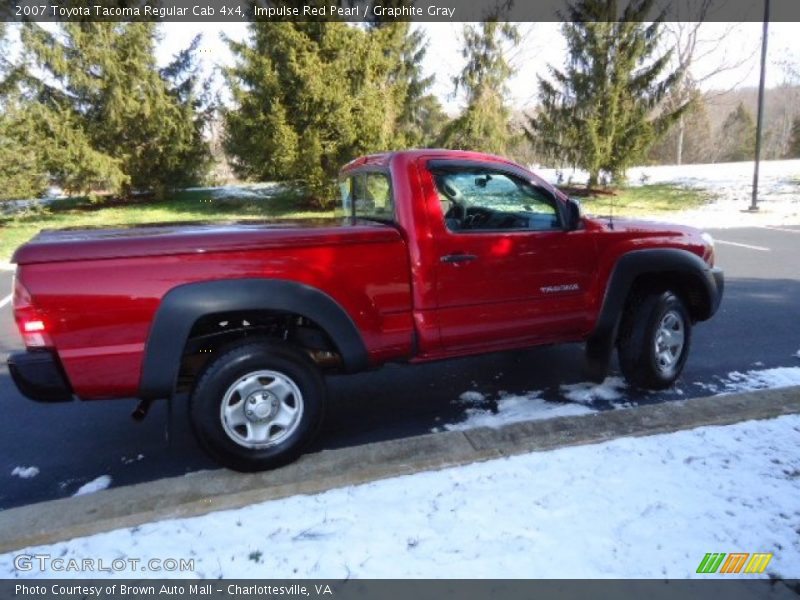 Impulse Red Pearl / Graphite Gray 2007 Toyota Tacoma Regular Cab 4x4