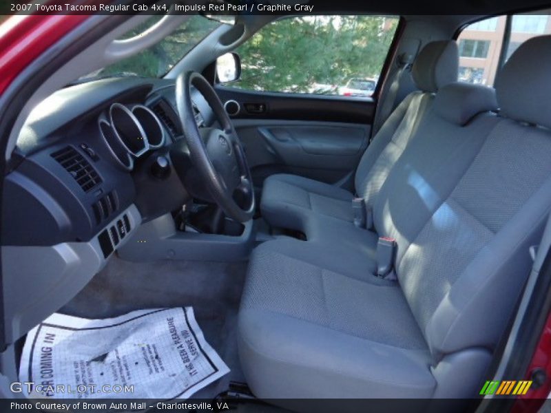 Impulse Red Pearl / Graphite Gray 2007 Toyota Tacoma Regular Cab 4x4