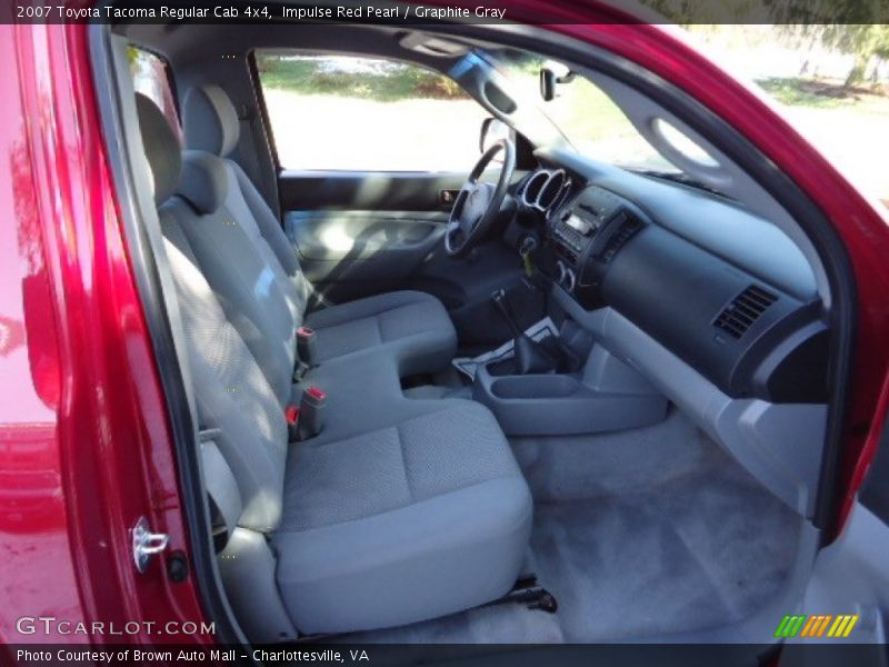 Impulse Red Pearl / Graphite Gray 2007 Toyota Tacoma Regular Cab 4x4