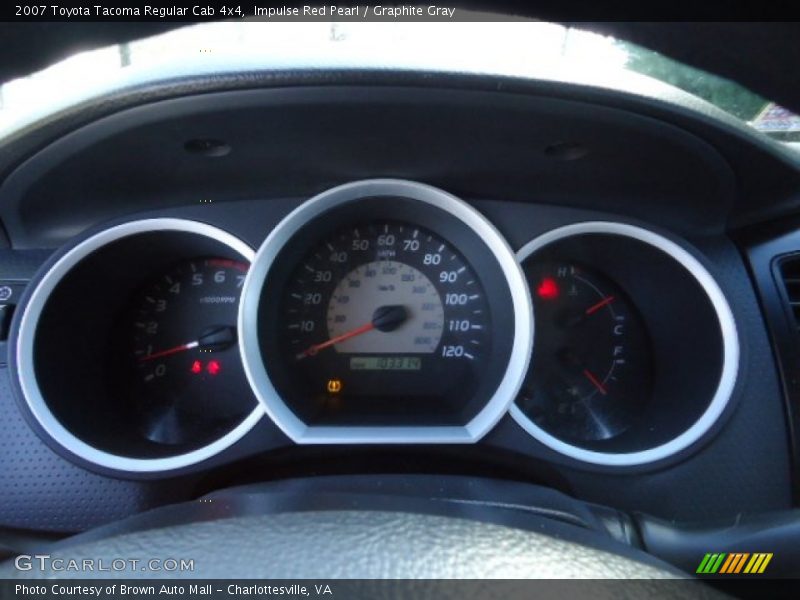Impulse Red Pearl / Graphite Gray 2007 Toyota Tacoma Regular Cab 4x4