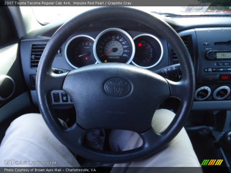 Impulse Red Pearl / Graphite Gray 2007 Toyota Tacoma Regular Cab 4x4
