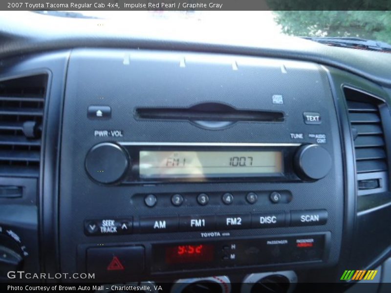 Impulse Red Pearl / Graphite Gray 2007 Toyota Tacoma Regular Cab 4x4