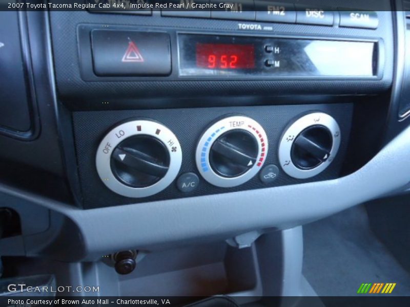 Impulse Red Pearl / Graphite Gray 2007 Toyota Tacoma Regular Cab 4x4