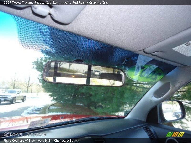 Impulse Red Pearl / Graphite Gray 2007 Toyota Tacoma Regular Cab 4x4