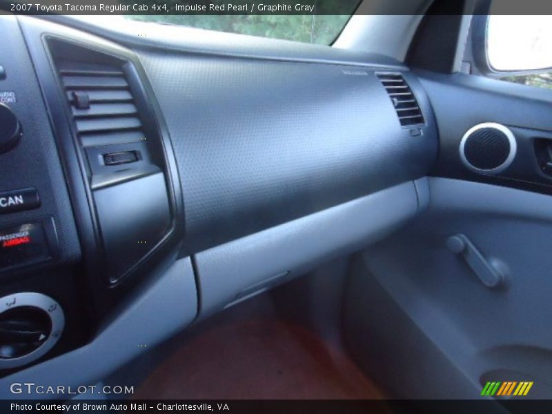 Impulse Red Pearl / Graphite Gray 2007 Toyota Tacoma Regular Cab 4x4