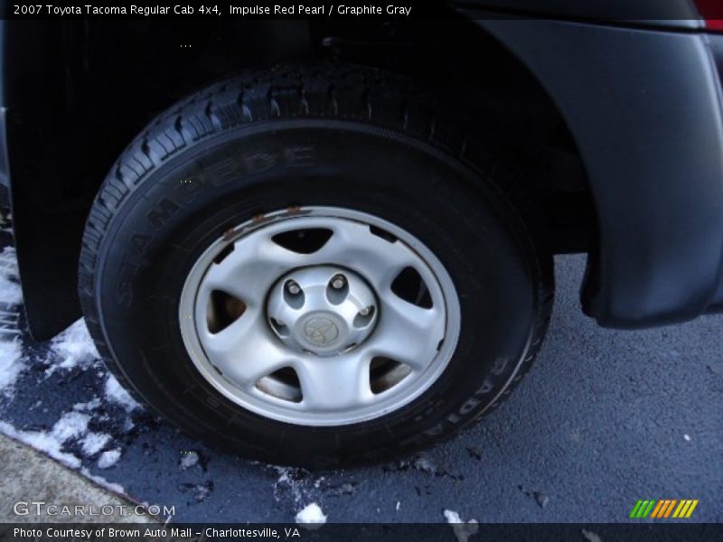 Impulse Red Pearl / Graphite Gray 2007 Toyota Tacoma Regular Cab 4x4