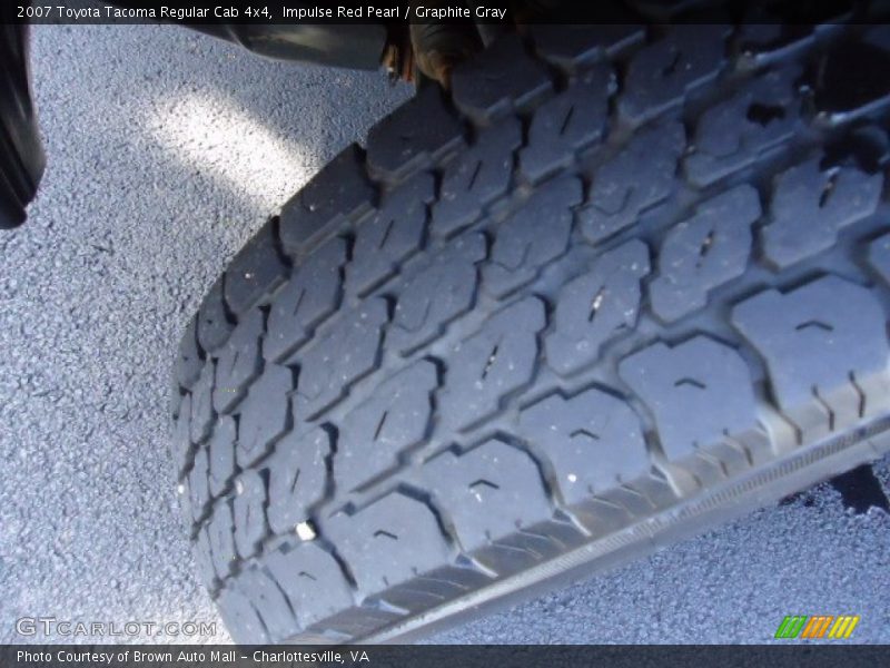 Impulse Red Pearl / Graphite Gray 2007 Toyota Tacoma Regular Cab 4x4