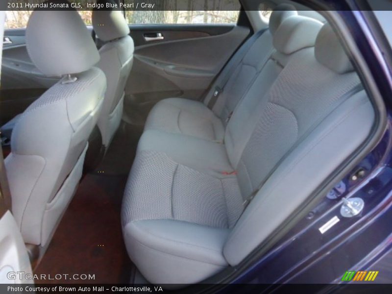 Indigo Blue Pearl / Gray 2011 Hyundai Sonata GLS