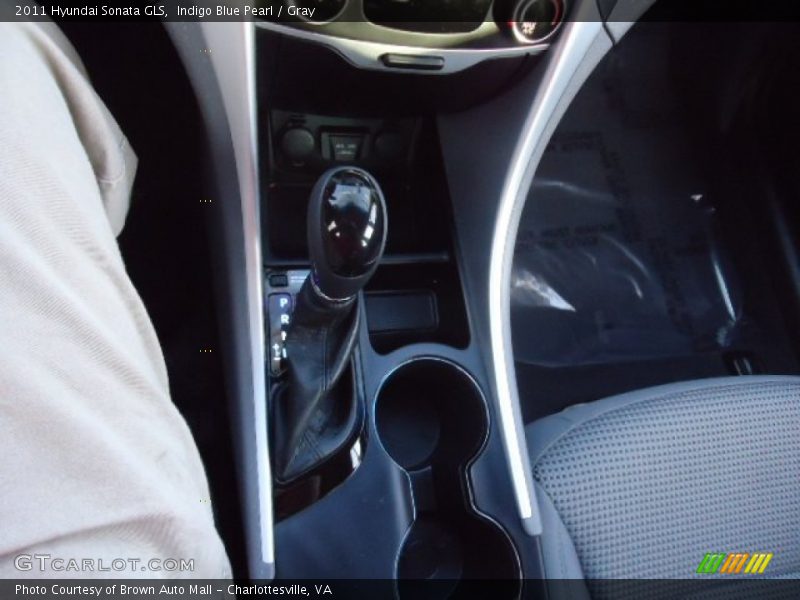 Indigo Blue Pearl / Gray 2011 Hyundai Sonata GLS
