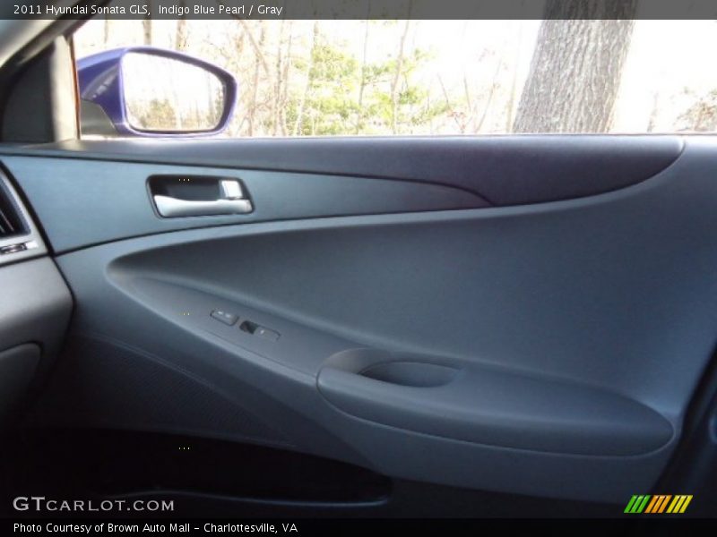 Indigo Blue Pearl / Gray 2011 Hyundai Sonata GLS