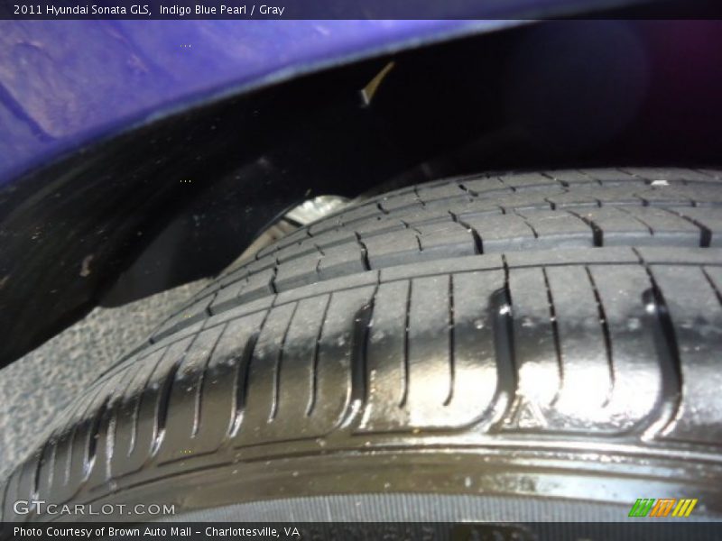 Indigo Blue Pearl / Gray 2011 Hyundai Sonata GLS