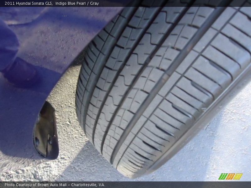 Indigo Blue Pearl / Gray 2011 Hyundai Sonata GLS