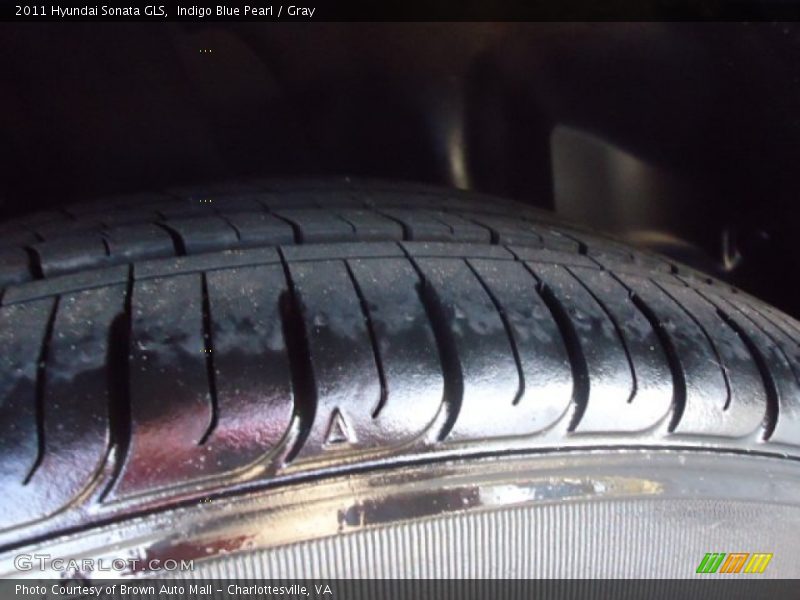 Indigo Blue Pearl / Gray 2011 Hyundai Sonata GLS
