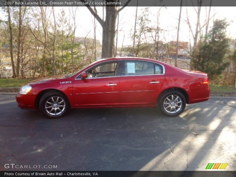 Crimson Pearl Tintcoat / Cocoa/Cashmere 2007 Buick Lucerne CXL