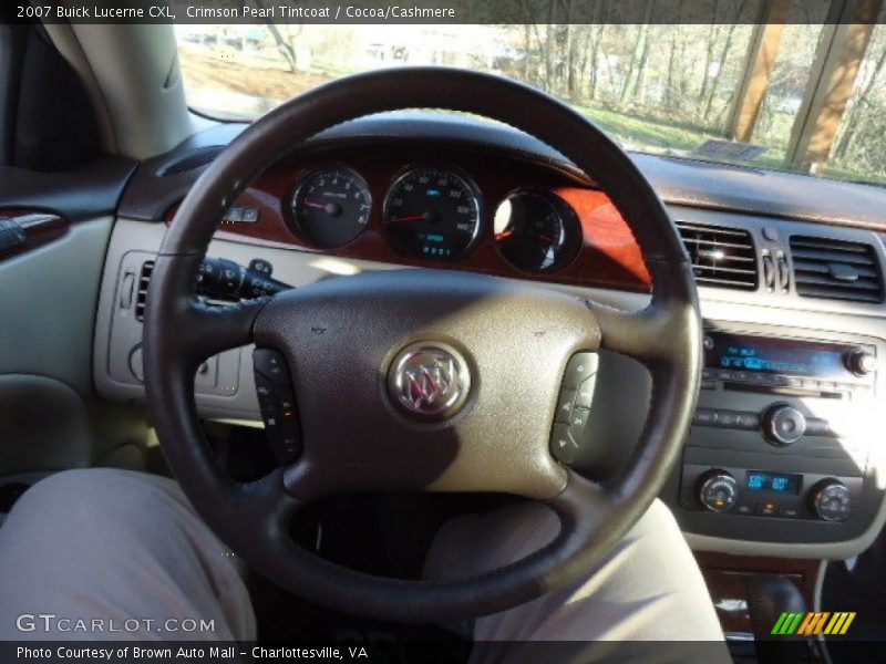 Crimson Pearl Tintcoat / Cocoa/Cashmere 2007 Buick Lucerne CXL