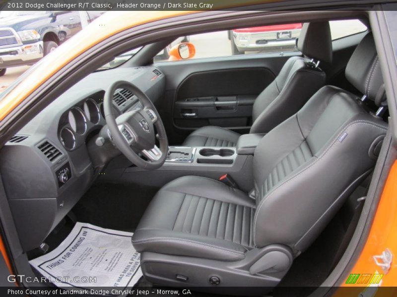  2012 Challenger R/T Classic Dark Slate Gray Interior