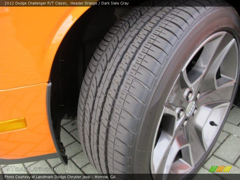 Header Orange / Dark Slate Gray 2012 Dodge Challenger R/T Classic