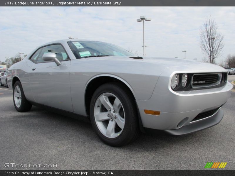 Bright Silver Metallic / Dark Slate Gray 2012 Dodge Challenger SXT