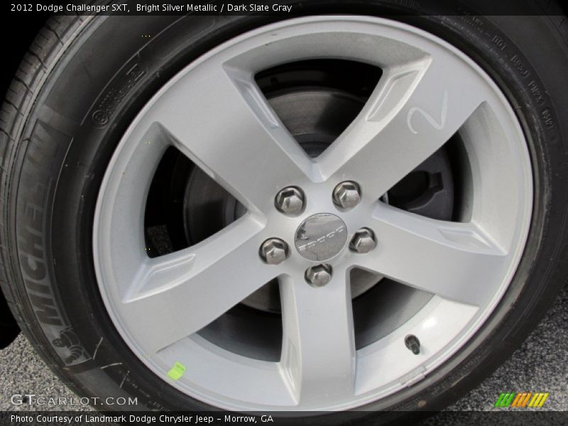 Bright Silver Metallic / Dark Slate Gray 2012 Dodge Challenger SXT