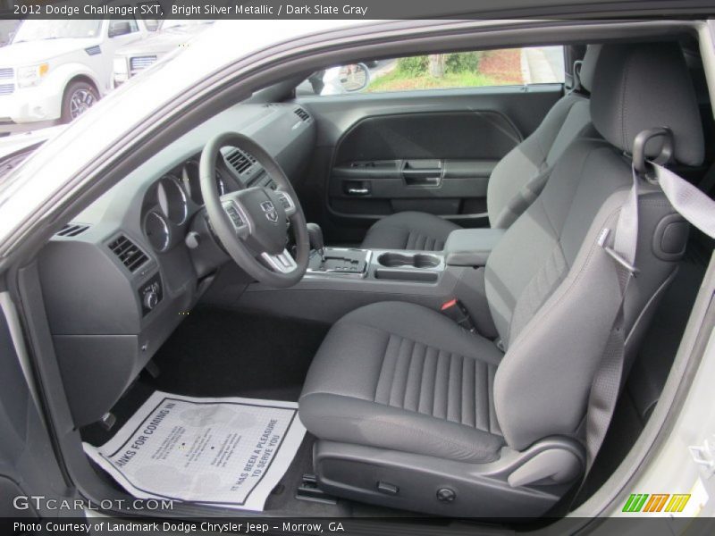 Bright Silver Metallic / Dark Slate Gray 2012 Dodge Challenger SXT