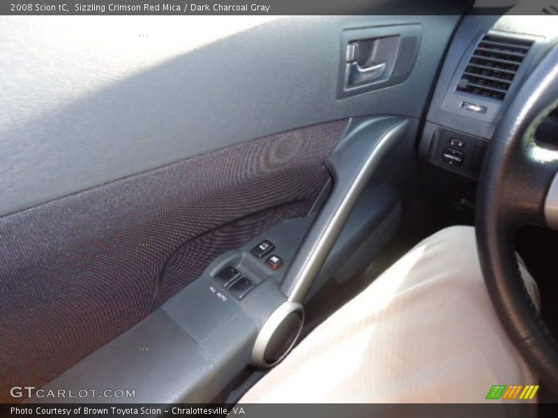 Sizzling Crimson Red Mica / Dark Charcoal Gray 2008 Scion tC