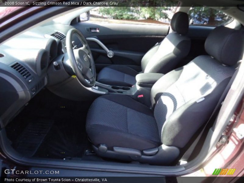 Sizzling Crimson Red Mica / Dark Charcoal Gray 2008 Scion tC
