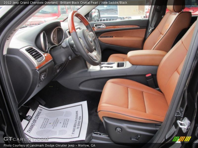  2012 Grand Cherokee Overland New Saddle/Black Interior