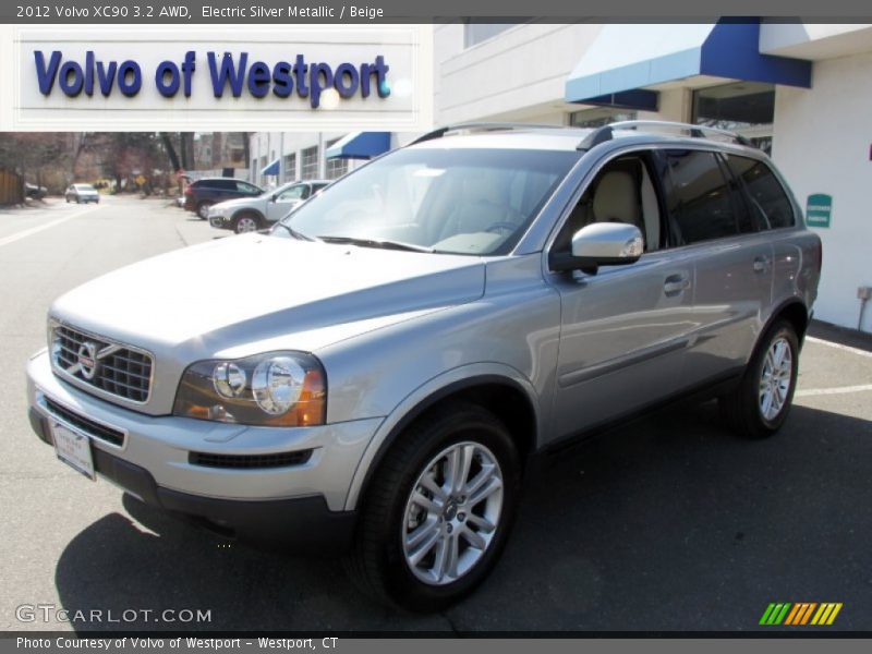 Electric Silver Metallic / Beige 2012 Volvo XC90 3.2 AWD