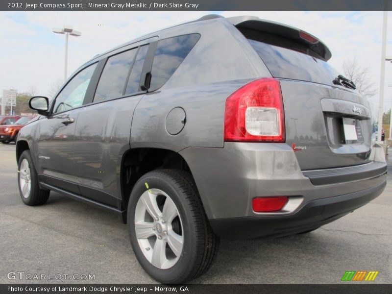 Mineral Gray Metallic / Dark Slate Gray 2012 Jeep Compass Sport