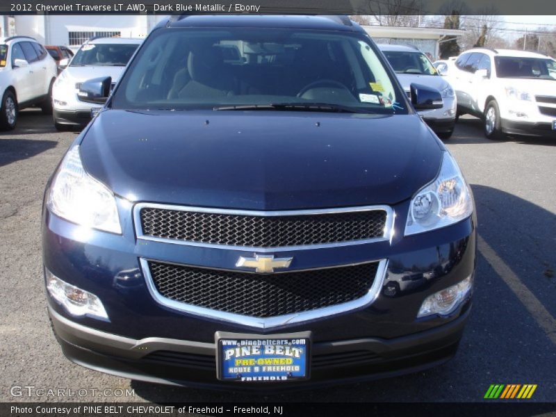 Dark Blue Metallic / Ebony 2012 Chevrolet Traverse LT AWD