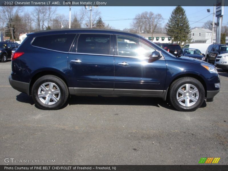 Dark Blue Metallic / Ebony 2012 Chevrolet Traverse LT AWD