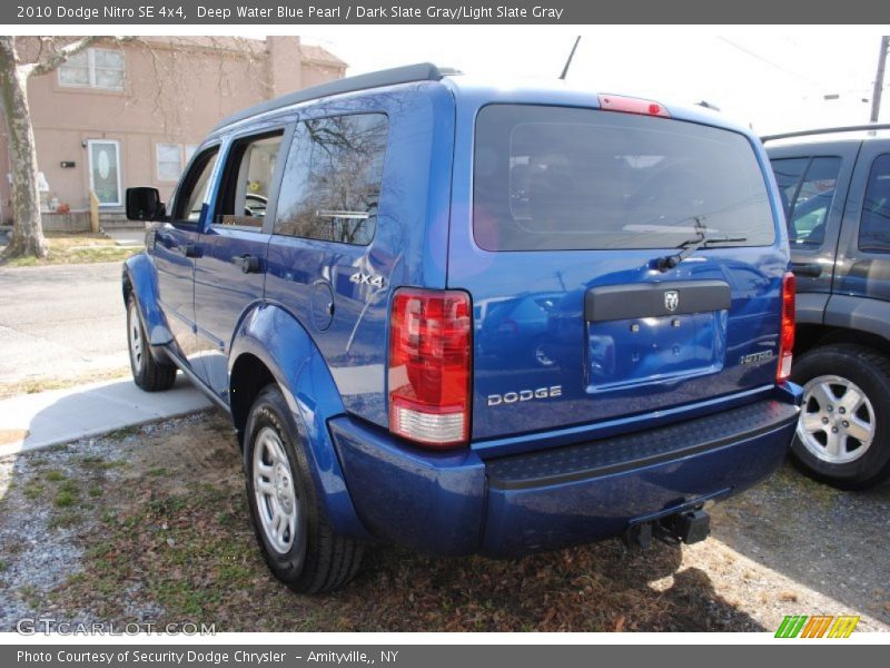 Deep Water Blue Pearl / Dark Slate Gray/Light Slate Gray 2010 Dodge Nitro SE 4x4