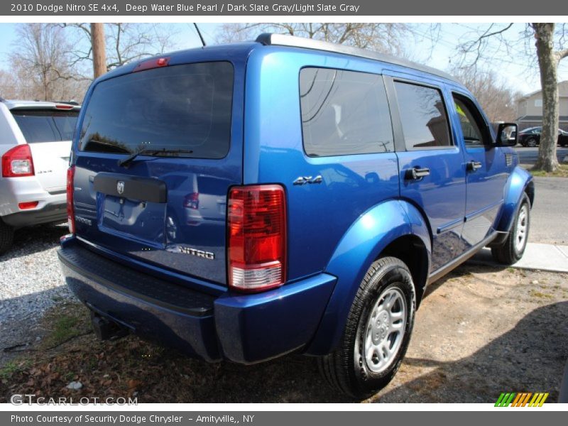 Deep Water Blue Pearl / Dark Slate Gray/Light Slate Gray 2010 Dodge Nitro SE 4x4