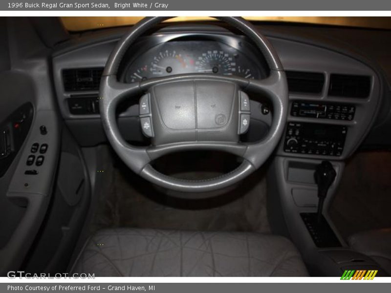 Bright White / Gray 1996 Buick Regal Gran Sport Sedan