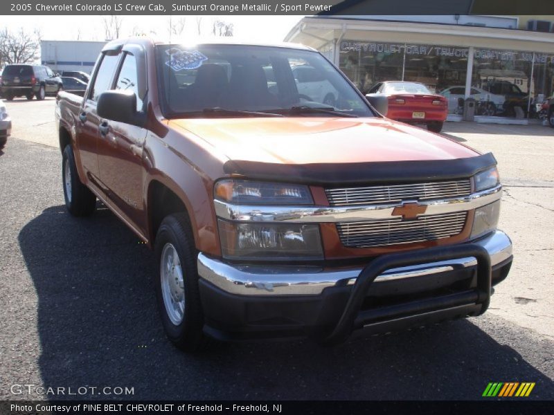 Sunburst Orange Metallic / Sport Pewter 2005 Chevrolet Colorado LS Crew Cab