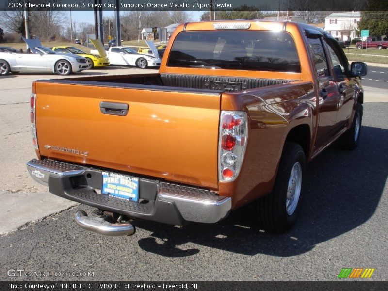 Sunburst Orange Metallic / Sport Pewter 2005 Chevrolet Colorado LS Crew Cab